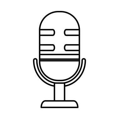 mikrofon ses aygıtı izole edilmiş simge