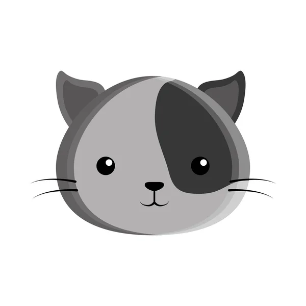 Lindo gato kawaii estilo — Vector de stock