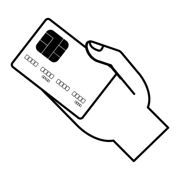 Credit card isolated icon — Stock Vector