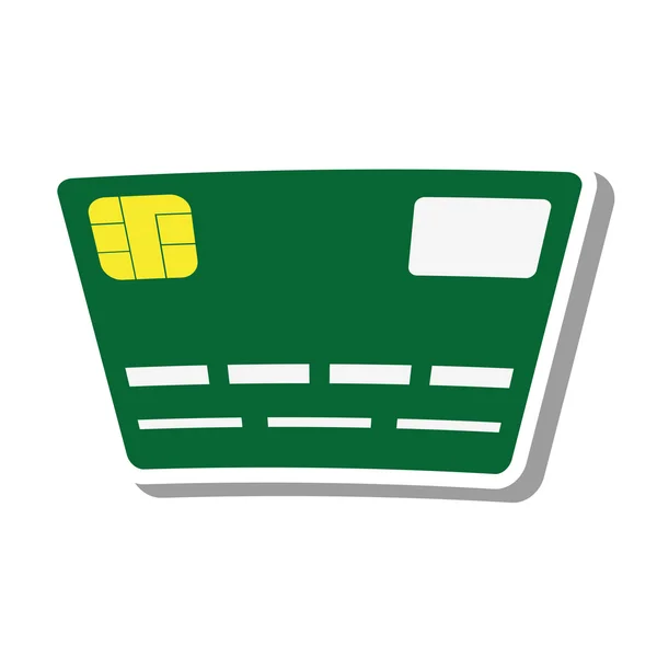 Creditcard geïsoleerde pictogram — Stockvector