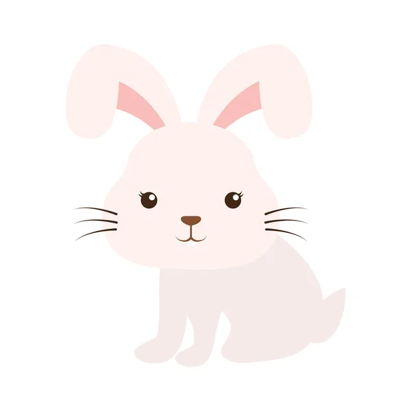 Mignon lapin kawaii style — Image vectorielle