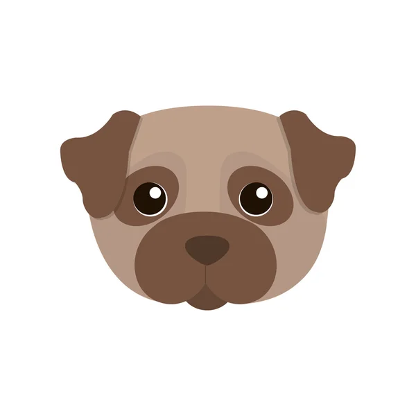 Carino cane stile kawaii — Vettoriale Stock