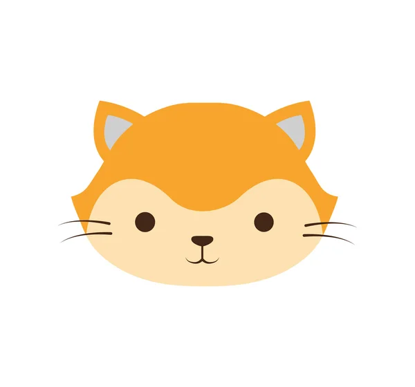 Schattige kat kawaii stijl — Stockvector