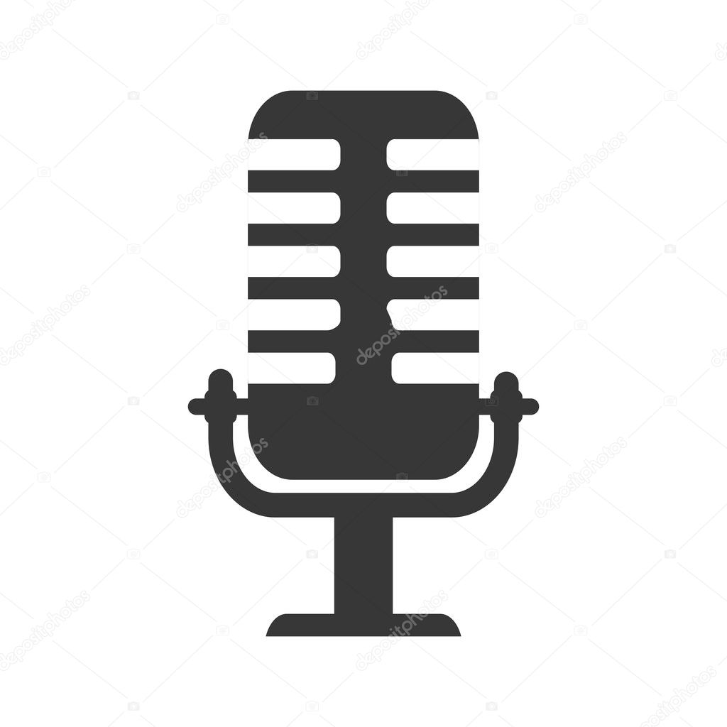microphone audio device isolated icon