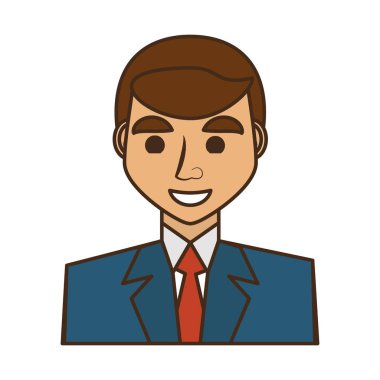 işadamı avatar zarif islated simgesi