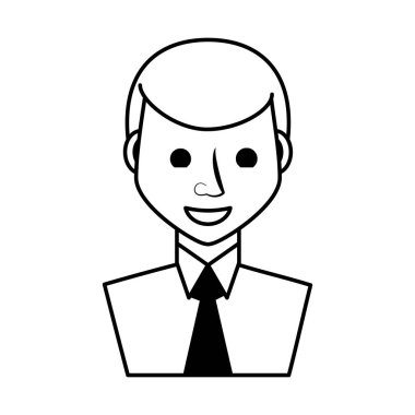 işadamı avatar zarif islated simgesi