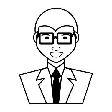 işadamı avatar zarif islated simgesi