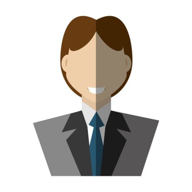 işadamı avatar zarif islated simgesi