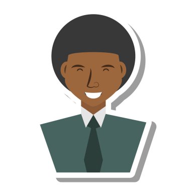 işadamı avatar zarif islated simgesi