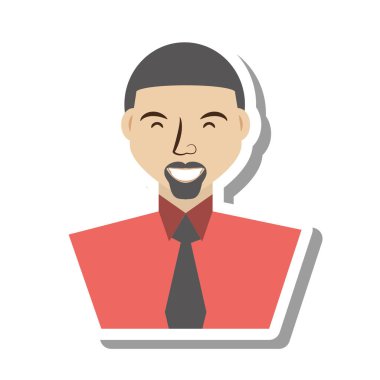 işadamı avatar zarif islated simgesi