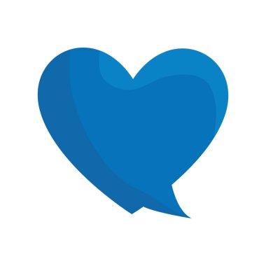 kalp aşk izole simgesi