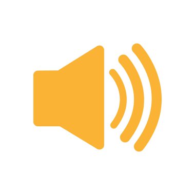 hoparlör sembol ses izole simgesi