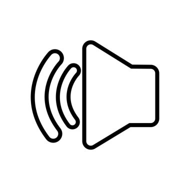 hoparlör sembol ses izole simgesi