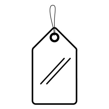 ticari etiket izole edilmiş simgeyi asılı