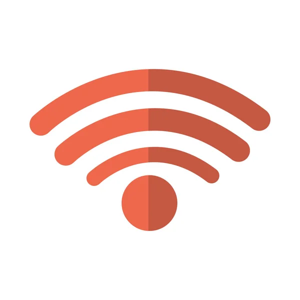 Connessione wifi icona isolata — Vettoriale Stock