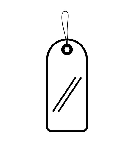 Kommersiella tag hängande isolerad ikon — Stock vektor
