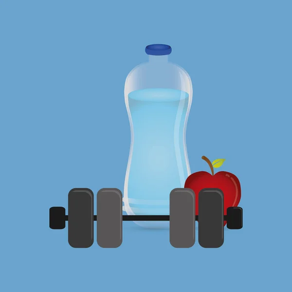 Γυμναστήριο υγιεινή τροφίμων — Διανυσματικό Αρχείο