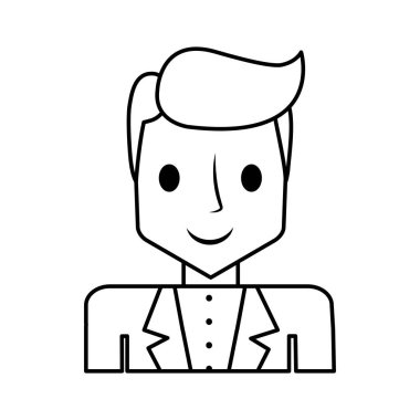 zarif adam erkek izole simgesi