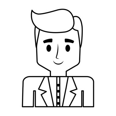 zarif adam erkek izole simgesi