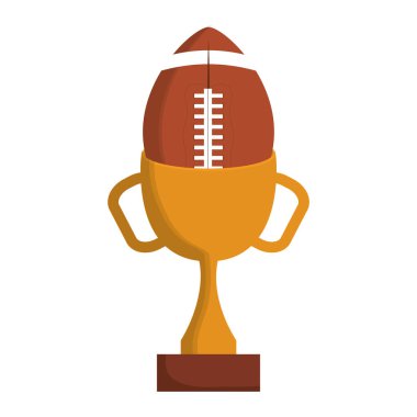 Amerikan futbol balonu izole edilmiş ikon