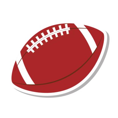 Amerikan futbol balonu izole edilmiş ikon