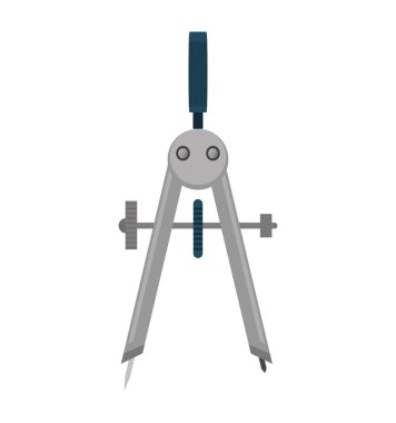 geometri pusula izole simgesini