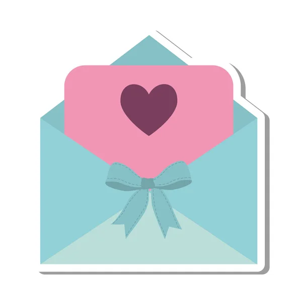 Love letter isolated icon — Stock Vector