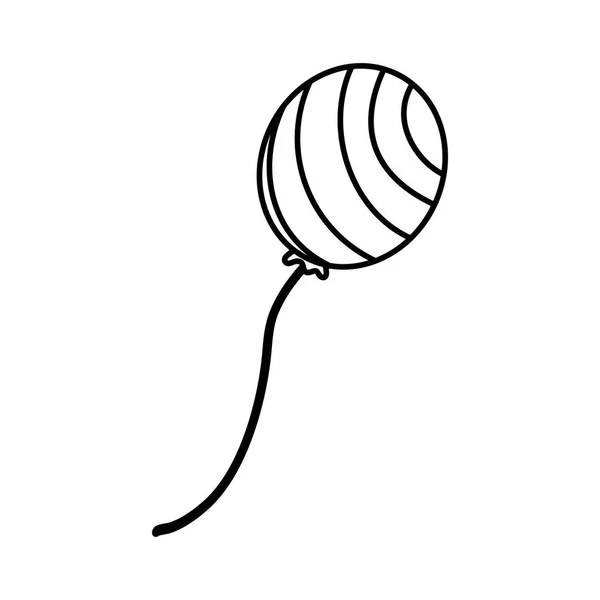บอลลูนหัวใจอากาศไอคอนแยก — ภาพเวกเตอร์สต็อก