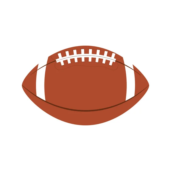 Amerikansk fotboll ballong isolerad ikon — Stock vektor