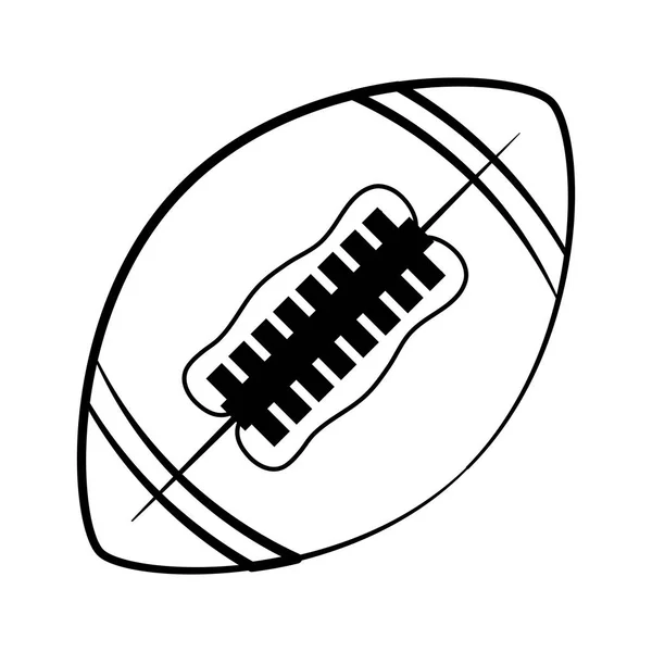 美国足球气球孤立的图标 — 图库矢量图片