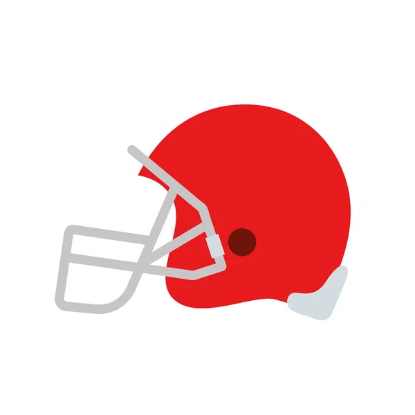 American football helmet isolated icon — Stock Vector