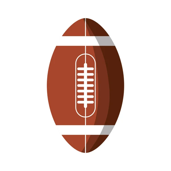 Amerikan futbol balonu izole edilmiş ikon — Stok Vektör