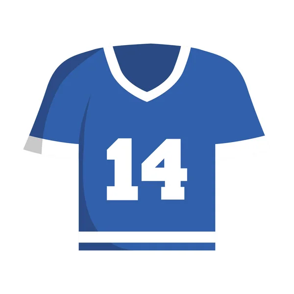 Икона американской футбольной рубашки — стоковый вектор