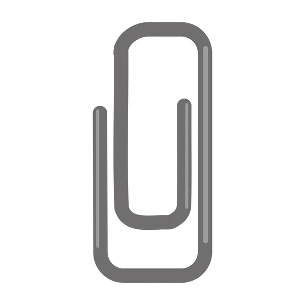Clip papel aislado icono — Vector de stock