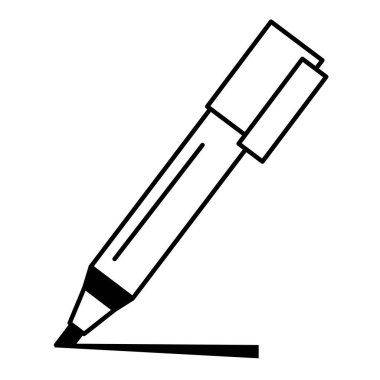 Marker Kalem izole simgesi