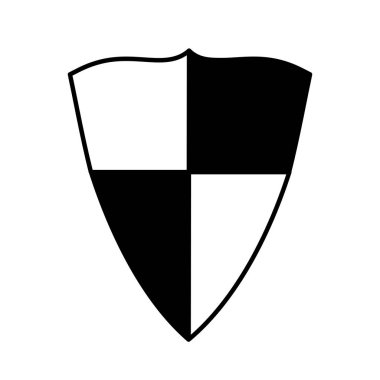 kalkan güvenlik sistem izole simgesi