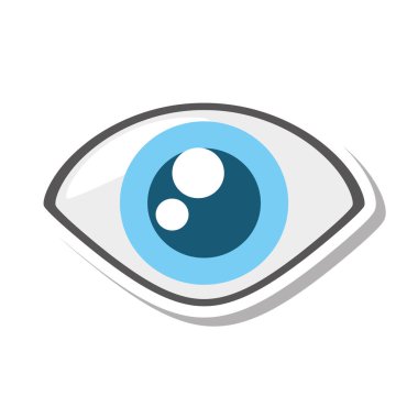 göz görünümü güvenlik sembolü izole simgesini