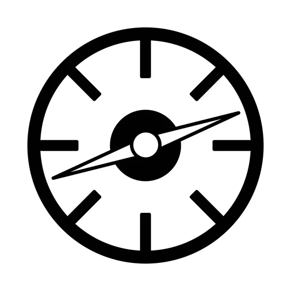 Guide compas icône isolée — Image vectorielle