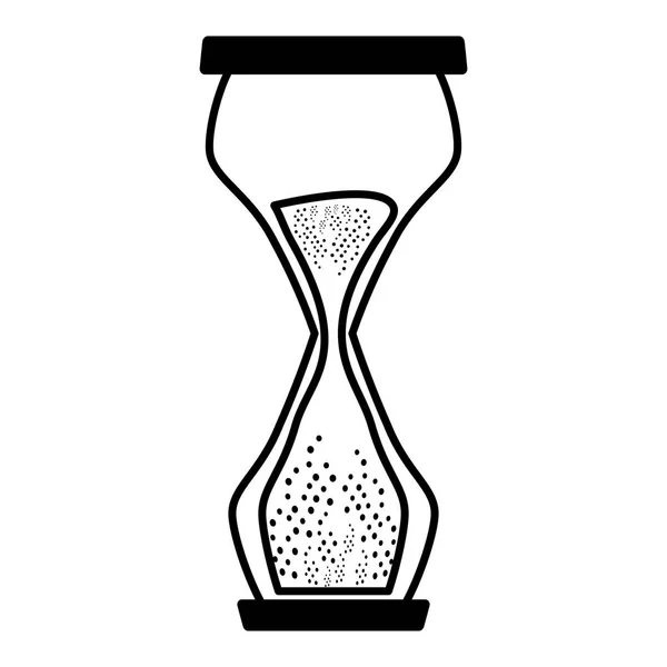 모래 모래 시계 고립 된 아이콘 — 스톡 벡터