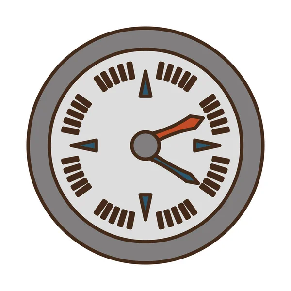 Настінний годинник ретро ізольована іконка — стоковий вектор