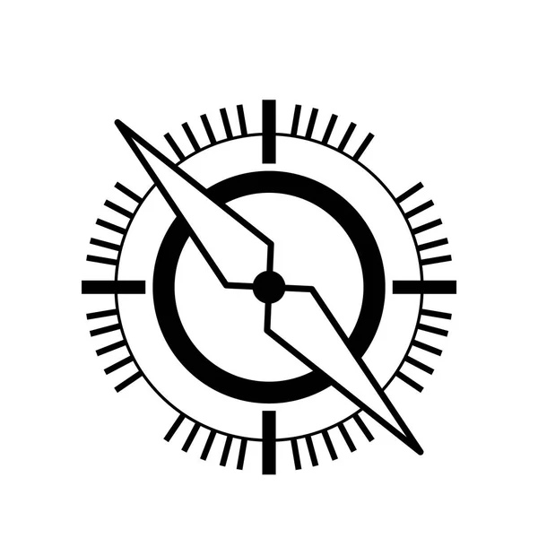 Kompas Przewodnik urządzenia ikona na białym tle — Wektor stockowy