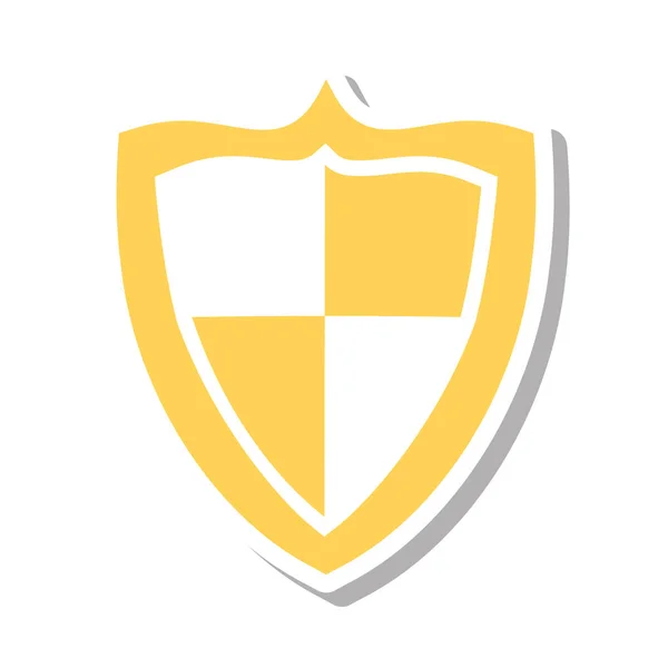 Sistema di sicurezza scudo icona isolata — Vettoriale Stock
