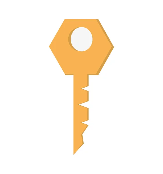 Key security isolated icon — Stock Vector