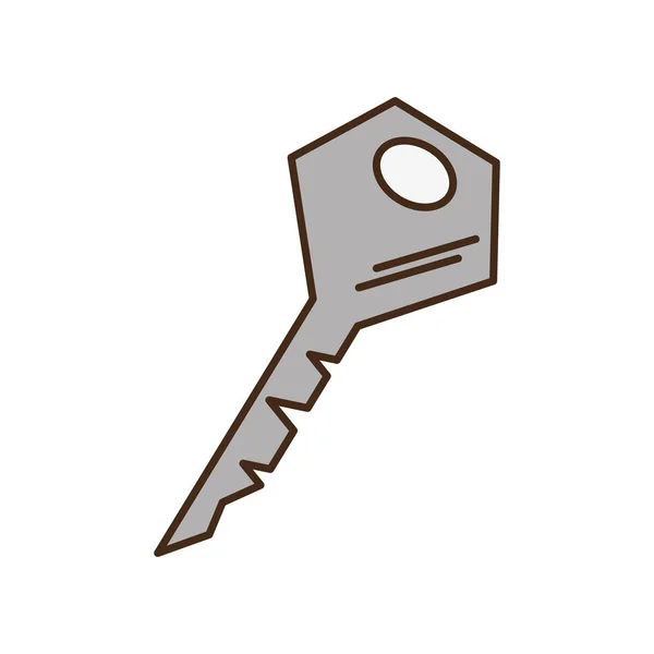 Key security isolated icon — Stock Vector
