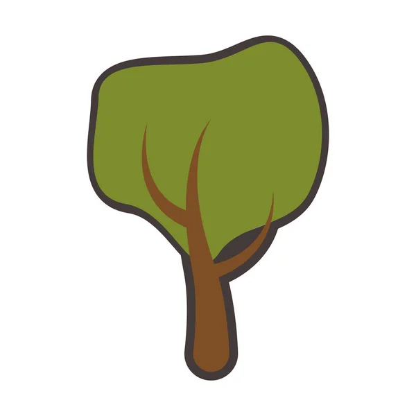 Символ экологии древесных лесов — стоковый вектор