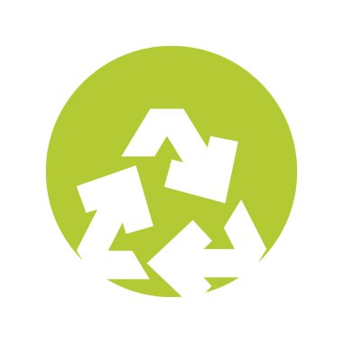Ekoloji sembol okları geri dönüşüm