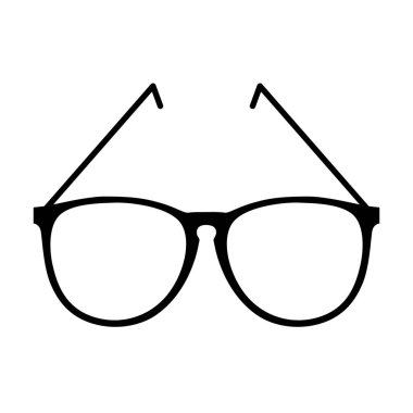 Stil gözlüğü izole simgesi