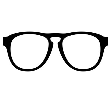 Stil gözlüğü izole simgesi