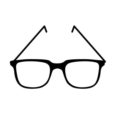 Stil gözlüğü izole simgesi