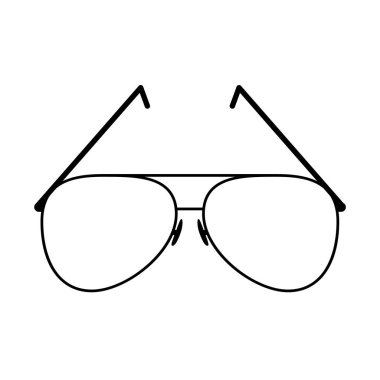 Stil gözlüğü izole simgesi